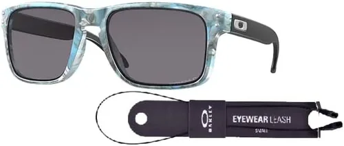 Vista 2 de Oakley Holbrook Asian Fit OO9244 - Gafas de sol de puente bajo para hombre + correa de paquete + kit de cuidado iWear de diseñador
