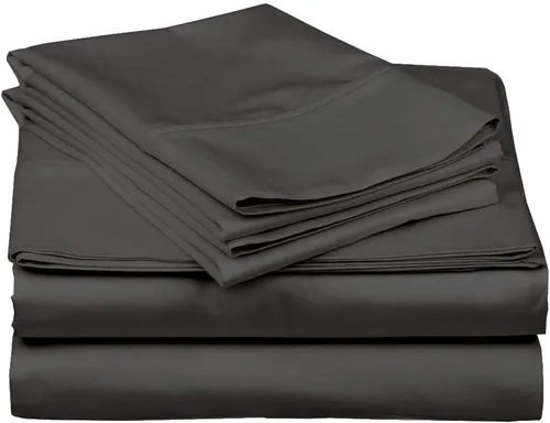 Vista 15 de Juego de sábanas de algodón de 15 pulgadas de profundidad con 2 fundas de almohada de 800 hilos para cama individual de 4 piezas