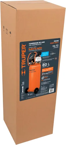 Vista 6 de Compresor vertical, 80 L, 3-1/2 HP (potencia máxima), 120V