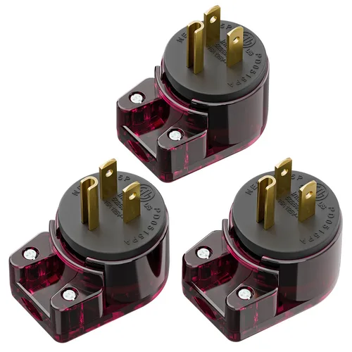 Vista 15 de Nema 5-15P Enchufe de 90 grados, Plugrand ETL Listado 15A 125V Enchufe