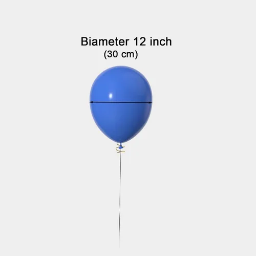 Vista 2 de Globos azules y morados, globos de confeti para fiesta de cumpleaños temática, 12 pulgadas, paquete de 50