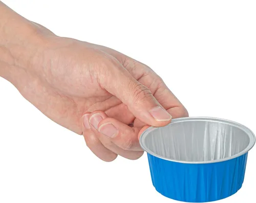 Vista 5 de Restaurantware Ramekins desechables de 4 onzas, 100 vasos desechables redondos de crema brulee, aptos para horno, para magdalenas y magdalenas
