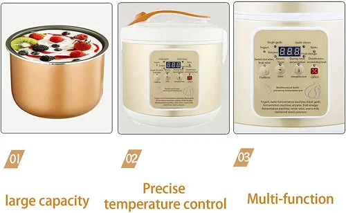 Vista 7 de Fermentador negro funcional multi del ajo, fermentador negro hecho a sí mismo del ajo negro de Natto del vino del arroz del hogar comercial