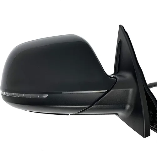 Vista 10 de Spieg Espejo lateral del conductor para Audi Q7 Power Fold Puddle Light Memory Auto Dimming BSM pintado negro 17 pines izquierdo