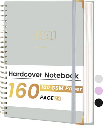 Vista 9 de Yoment Cuaderno de espiral de 8.5 x 11 pulgadas, cuadernos de tapa dura A4 para el trabajo, cuaderno con rayas universitarias, diario, cuadernos