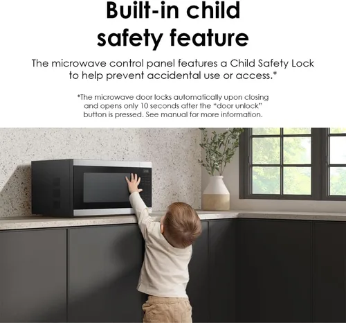 Vista 7 de SAMSUNG Horno microondas de mostrador de 1,9 pies cúbicos con sensor de cocción, acero inoxidable mate negro, MS19DG8500MTAA