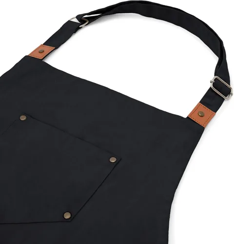 Vista 7 de Cotton Canvas Apron for Women & Men – Adjustable Neck Strap & Waist Ties with Pockets