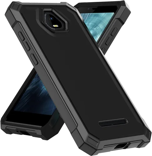 Vista 7 de Ailiber Funda para teléfono Volt SV55, Schok SV55 y protector de pantalla (SV55216), protección de estructura de doble capa, parachoques de TPU