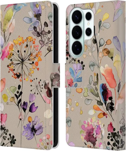 Vista 292 de Head Case Designs Officially Licensed Ninola Beige Wild Grasses Leather Wallet Case Compatible with Samsung Galaxy A07 4G