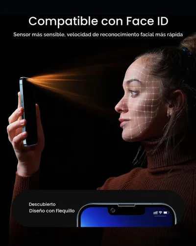 Vista 8 de DIMONCOAT Paquete de 4 protectores de pantalla de privacidad para iPhone 13 Pro Max/14 Plus [kit de alineación automática] [protección militar 10X]