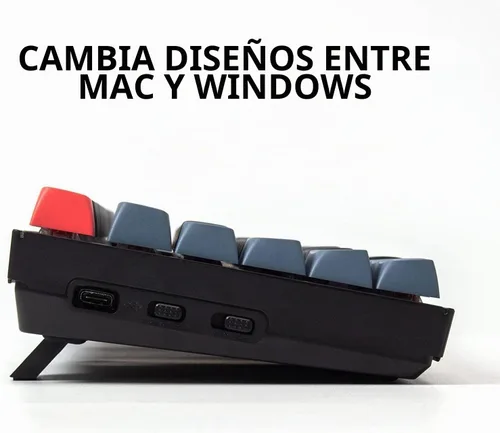 Vista 6 de Keychron K10 Pro QMK/VIA Teclado mecánico inalámbrico personalizado, intercambiable en caliente, tamaño completo, 108 teclas programable Interruptor