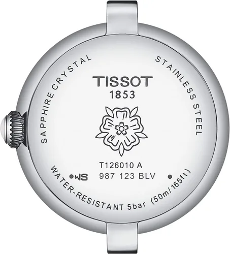 Vista 3 de Tissot Mujer Bellissima Small Lady 316L Caja de acero inoxidable Reloj de cuarzo, negro, cuero, 4 (T1260101601300), Negro -, Reloj de cuarzo