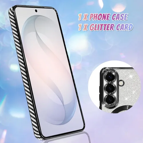 Vista 311 de Bonoma - Funda compatible con Samsung Galaxy S21 Plus, diseño de corazón con purpurina, color rosa Support for MagSafe, Plating Magnetic Case TPU