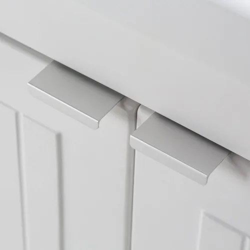 Vista 7 de SIMPLIHOME - Lavabo y armario de lavandería Murphy de 24 pulgadas de ancho en blanco puro