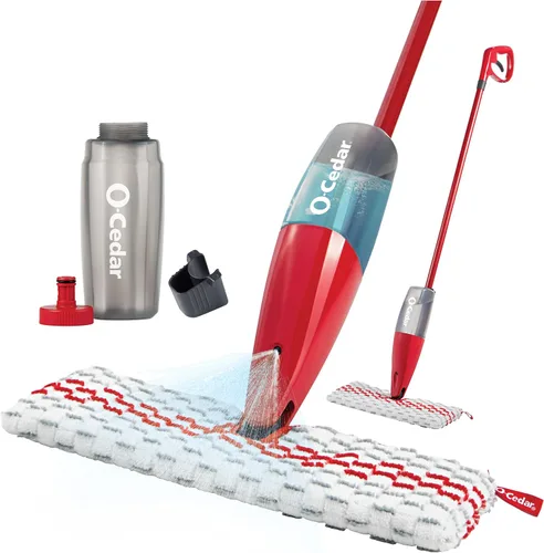 Vista 12 de O-Cedar ProMist MAX Mopa de Spray de Microfibra Elimina el 99% de las Bacterias con Solo Agua, Incluye 1 Repuesto Adicional