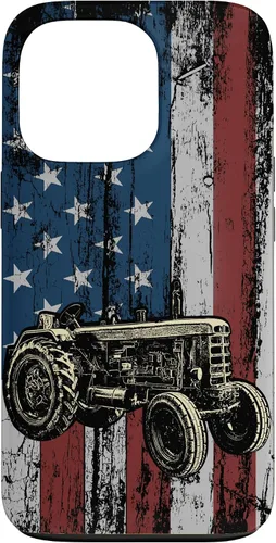 Vista 10 de Patriotic Tractor American Flag Tractor Farm Gift Farmer Case for iPhone 17