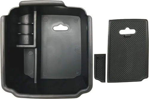 Vista 5 de Compatible con VW Tiguan 2018 2019 2020 2021 2022 2023 2024 y 2022 2023 2024 VW Taos Organizador de bandeja de consola central Inserto ABS Caja