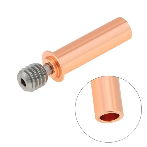 Vista 5 de All Metal Bimetal Heatbreak Copper Titanium TC4 Heatbreak Garganta compatible con CR-6 SE, CR-6 Max, CR-5 PRO Impresora 3D
