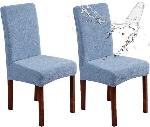 Vista 81 de Fundas impermeables para sillas de comedor, fundas elásticas para sillas Parsons, para comedor, cocina, funda protectora para silla de comedor