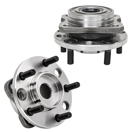 Vista 75 de Detroit Axle - 2.2L Bujes de rodamiento de rueda delanteros de 2 piezas para Honda Accord 90-97, 97 Acura CL, 2 rodamientos de ruedas y conjunto