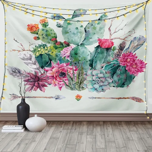 Vista 17 de Ambesonne Tapiz de arte afro, hombre negro fuerte con una corona de trazos impresión de pintura moderna, decoración de tela para colgar en la pared