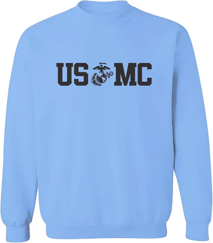 Vista 4 de zerogravitee USMC Eagle Globe Anchor - Sudadera con cuello redondo Real