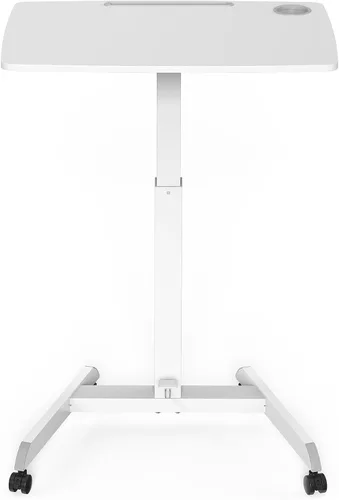 Vista 13 de Kantek Carrito móvil para laptop, altura ajustable (29-49 pulgadas), estación de trabajo para computadora portátil rodante 23.6 x 20.5 pulgadas