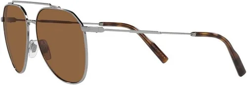 Vista 3 de Dolce & Gabbana Gafas de sol DG 2296 0473 Gunmetal Marrón, Marrón plomizo