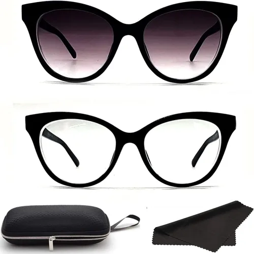 Vista 3 de Miopía Miopía Distancia de Conducción Gafas para Mujer 2 Pares de Ojos de Gato Vintage