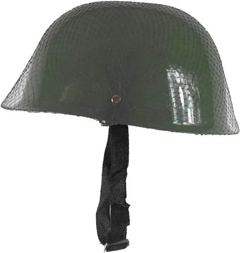 Vista 3 de Disfraz de soldado del ejército para niños con casco de combate con cinturón de bala, Camo