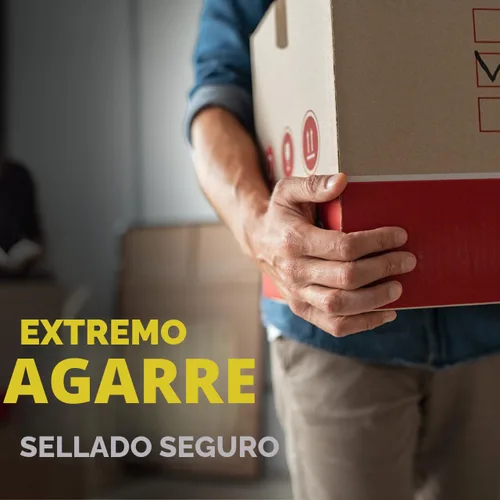 Vista 3 de Scotch Cinta de Embalaje con Cierre de Caja, Transparente, Cinta de Mudanza de Agarre Extremo, 1.88 pulg. x 54.6 yd, 3 Rollos, Dispensador de Cinta