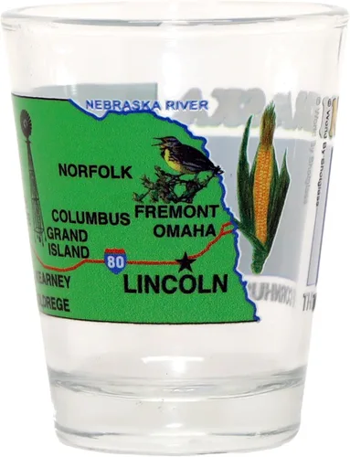 Vista 4 de Nebraska The Cornhusker State All-American Collection - Vaso de chupito