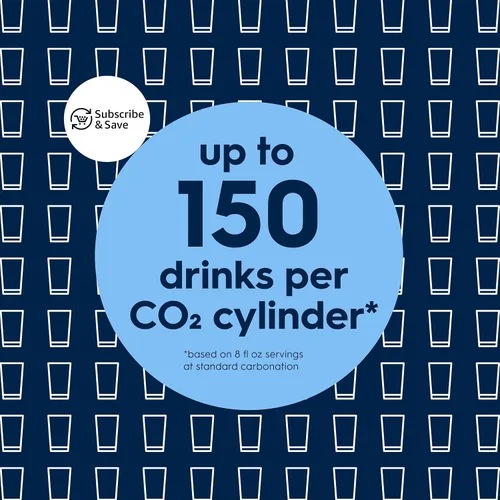 Vista 9 de Sodastream Classic Kit de máquina de refrescos y agua con gas (negro) con recipiente de CO2 de 60 L y botella de carbonatación