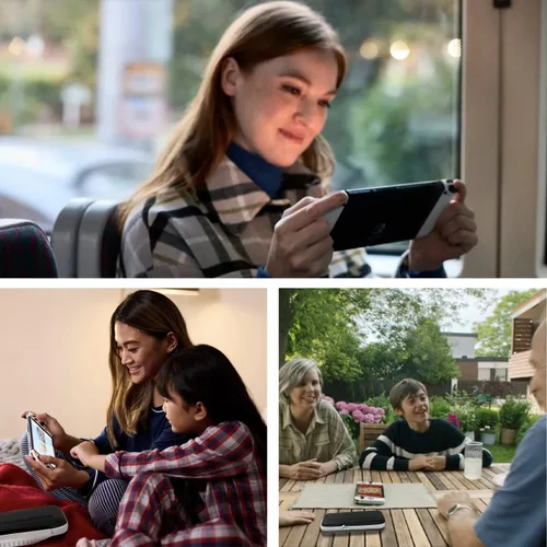 Vista 7 de Orzly Funda de viaje para Nintendo Switch modelo OLED y consola de interruptor estándar con compartimento de almacenamiento de accesorios