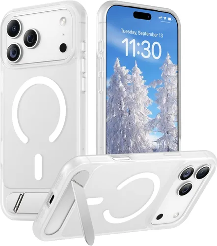 Vista 245 de Funda para iPhone 11 con compatibilidad magnética, [Soporte invisible incorporado][Compatible con MagSafe]