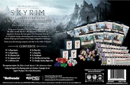 Vista 2 de Modiphius The Elder Scrolls V: Skyrim The Adventure Game Expansión para 5-8 Jugadores - Estrategia de Exploración de Mazmorras con Miniaturas
