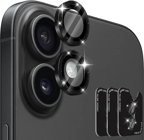Vista 22 de Orzero Protector de lente de cámara para Samsung Galaxy Z TirFold/Fold 7, [EZ Install] [compatible con fundas] cubierta de lente de anillo de Negro