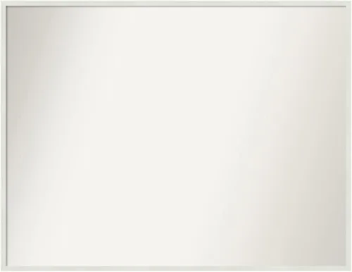 Vista 28 de Amanti Art Espejo de baño blanco para sobre el fregadero, 22 x 45 pulgadas, espejo de tocador rectangular blanco Lucie, marco de madera moderno