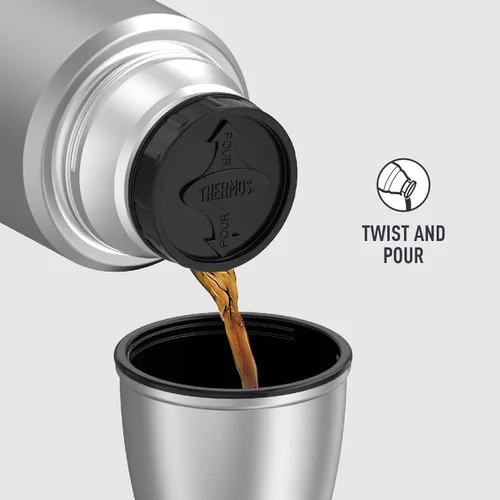 Vista 4 de THERMOS Stainless King - Botella de bebida aislada al vacío, 68 onzas, acero mate (paquete de 4)