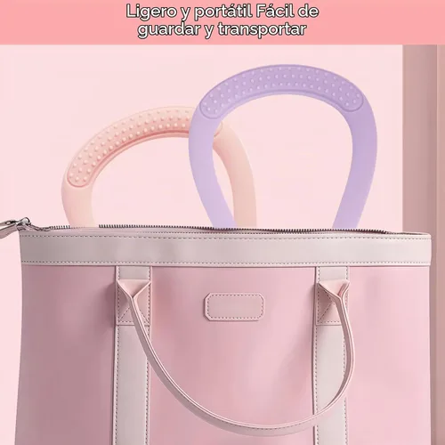 Vista 6 de 8 Bandas de Resistencia para Mujeres, 2 Piezas Bandas de Ejercicio Bandas de Resistencia con Asas, Bandas de Ejercicio Portátiles con Forma de 8