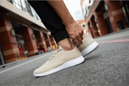 Vista 5 de BXYJDJ Tenis para correr para hombre, tenis para caminar, atléticos, gimnasio, fitness, zapatos deportivos, ligeros, casuales, para trabajar al aire