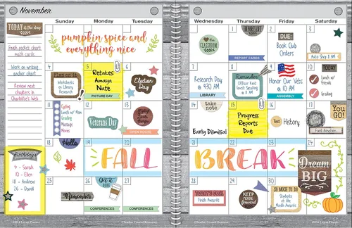 Vista 3 de Teacher Created Resources Home Sweet Classroom Lesson Planner (TCR8294)