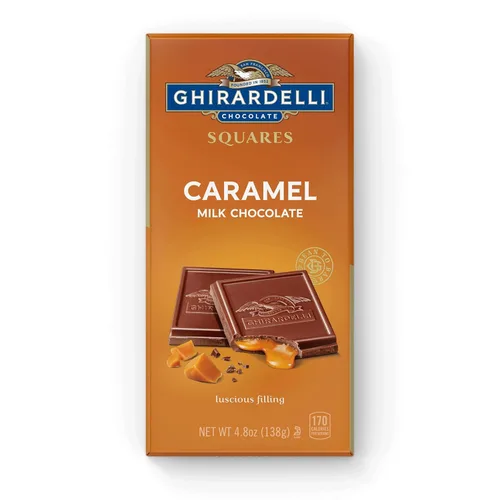 Vista 15 de GHIRARDELLI Barra cuadrada de chocolate amargo frambuesa, barra de 4.8 onzas (paquete de 10)