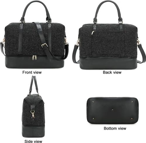 Vista 6 de CAMTOP Bolso de viaje para mujer con funda de equipaje y compartimento para zapatos
