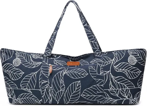 Vista 11 de Bolsa grande para esterilla de yoga para mujeres y hombres, bolsa de gimnasio para viajes, pilates, oficina, playa, entrenamiento, con correa