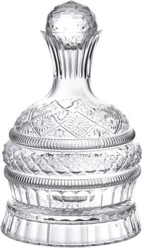 Vista 12 de KAMMAK Decantador, decantador de vino de cristal de 32.1 fl oz, jarra