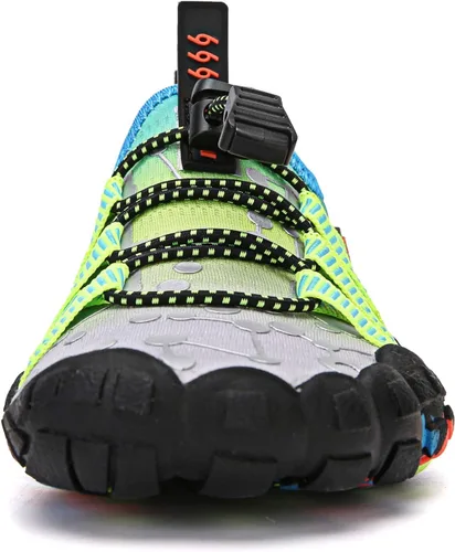 Vista 8 de UBFEN Zapatos de agua para niños y niñas, calcetines acuáticos descalzos, playa, deportes, natación, piscina, secado rápido, ligeros, niños pequeños
