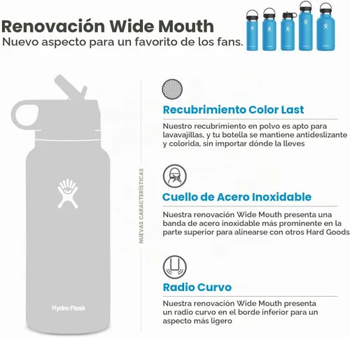 Vista 2 de Hydro Flask Tapa con pajita de boca ancha