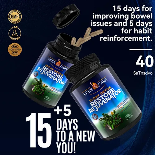Vista 8 de Limpieza de colon 15+5 días de mejora, desintoxicación avanzada de limpieza intestinal para mujeres y hombres, laxante natural rápido para aliviar