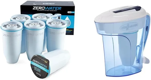 Vista 9 de ZeroWater Filtro de repuesto oficial, repuesto de filtro TDS 0 de 5 etapas y dispensador de filtro de agua de 52 tazas de lectura de 5 etapas